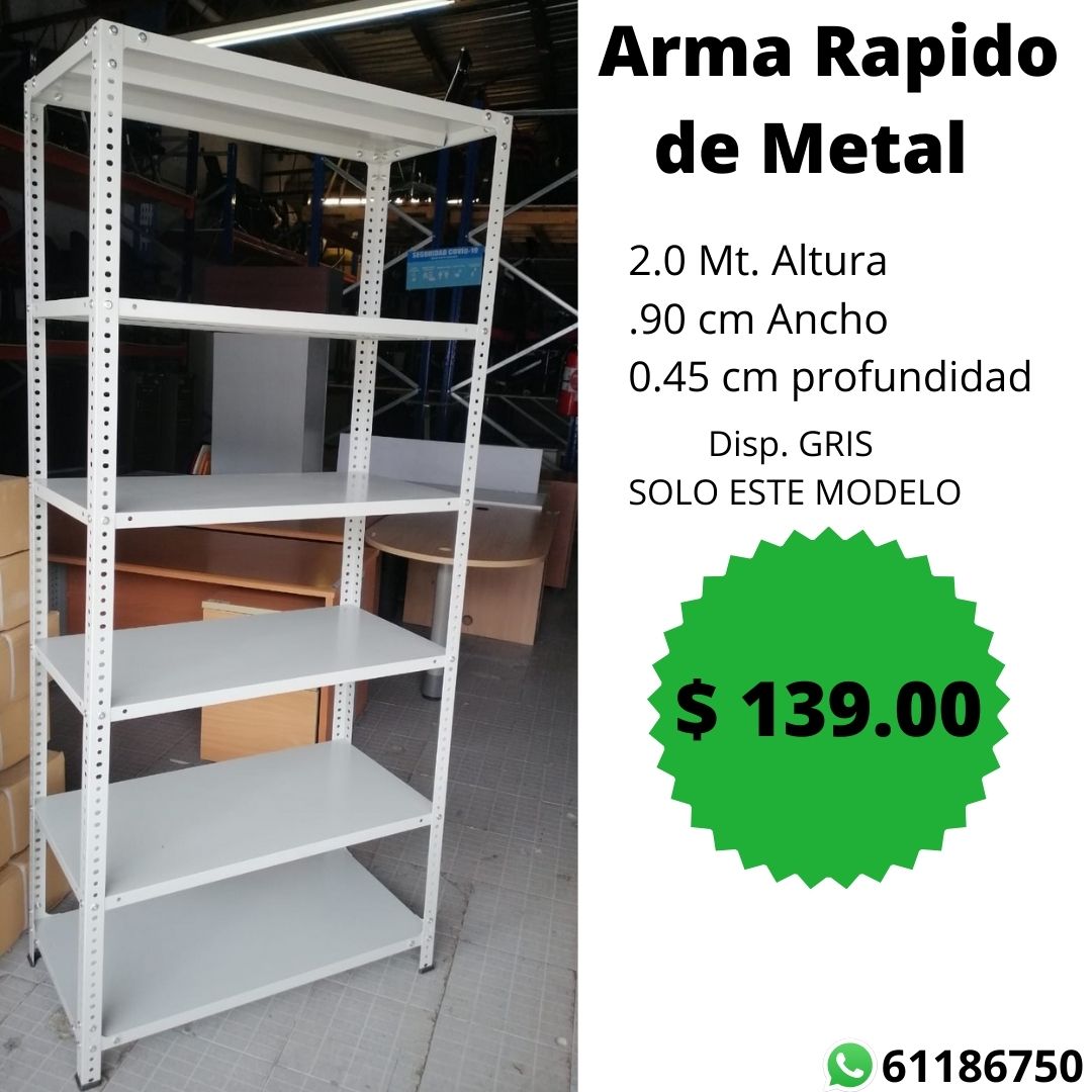 ARMA RAPIDO 2.0 M X .90 cm X .45 cm