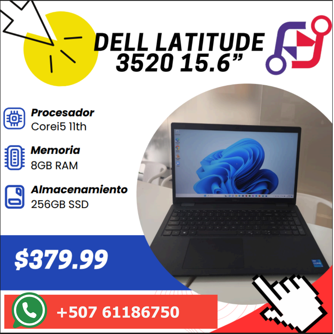¡ACTIVÁ TU PRODUCTIVIDAD!
La Dell Latitude 3520 