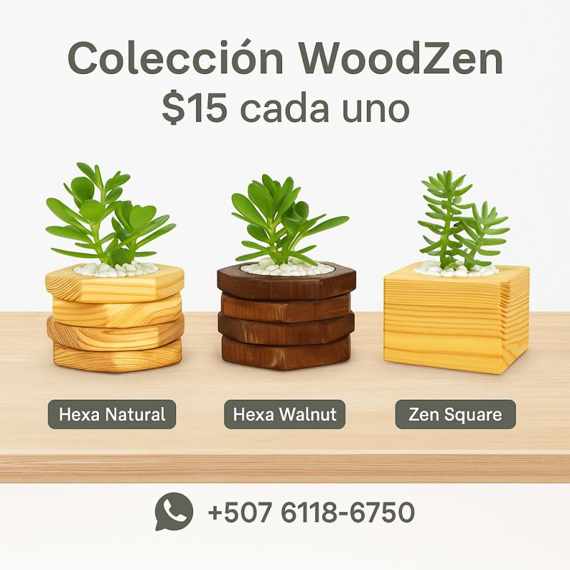 Maceteros Artesanales de Madera
Fabricados a mano