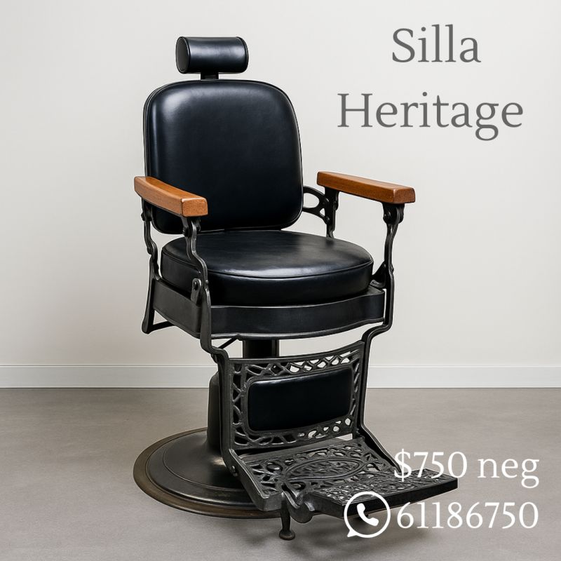 Silla Barber Heritage – Vintage y funcional 
Hi