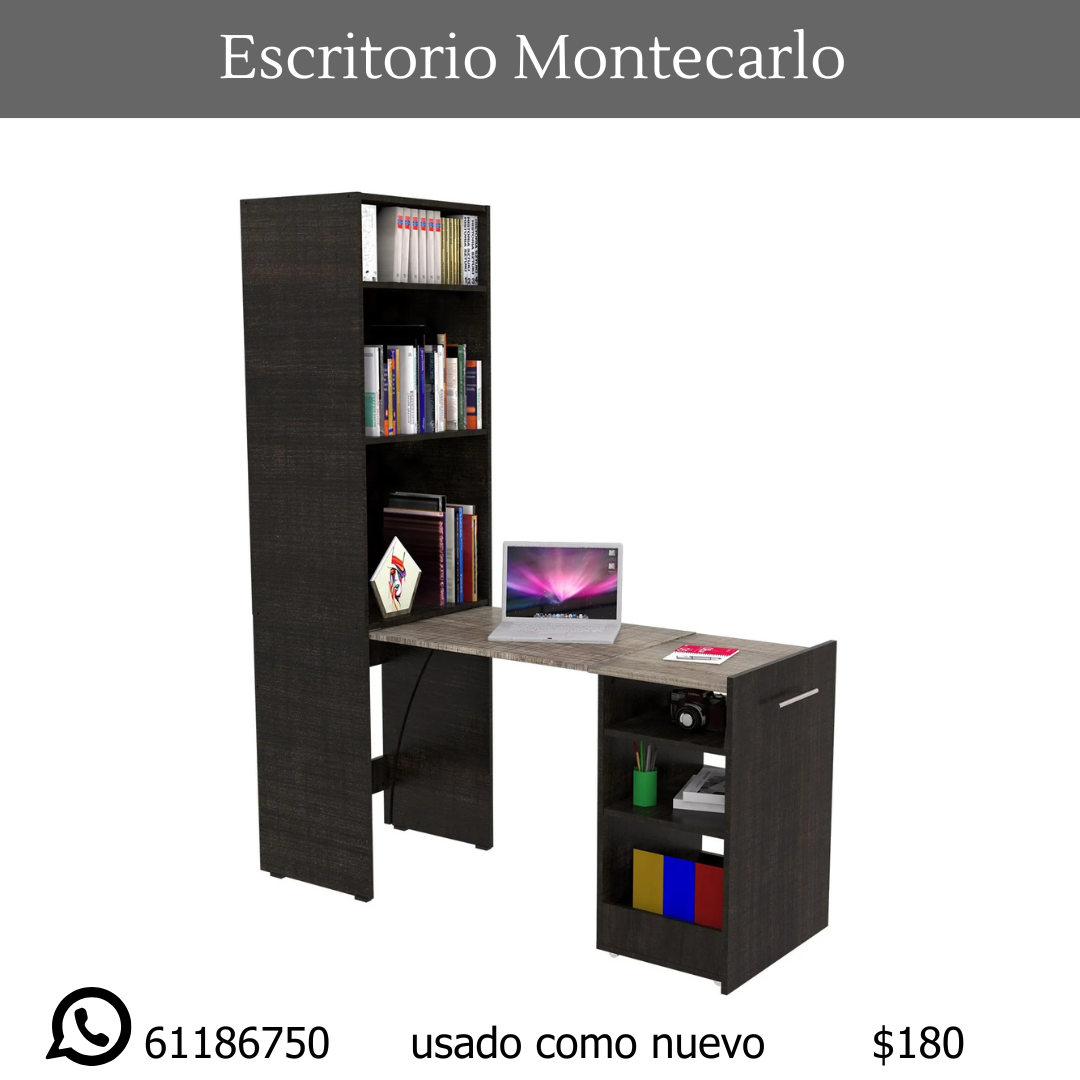 Escritorio Montecarlo – Como Nuevo
Ideal para h