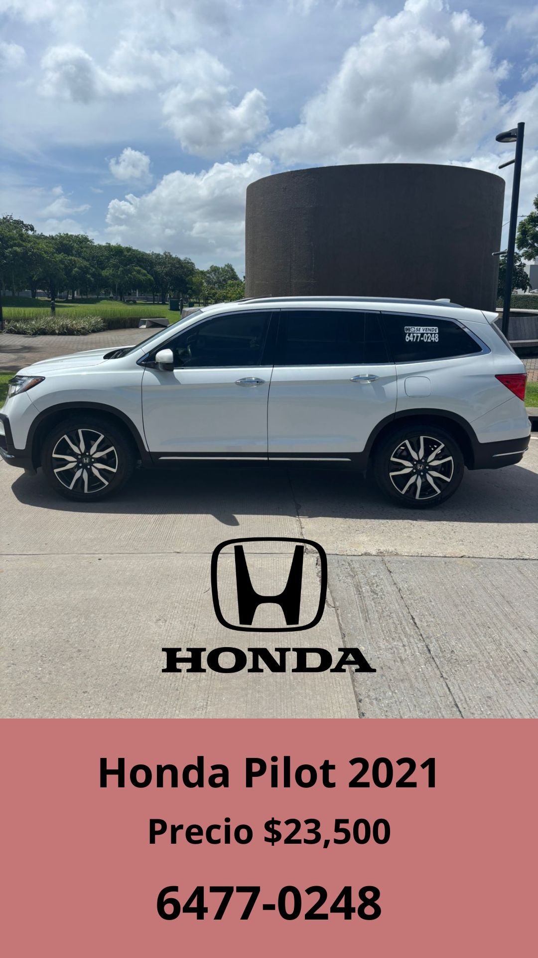 En venta: Honda Pilot 2021 Touring

Oportunidad 