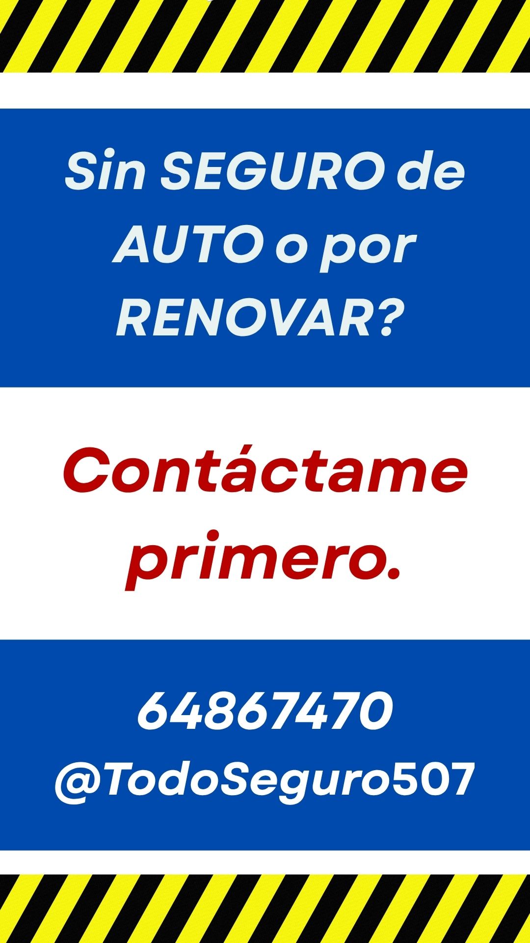 ¡Tu seguro a terceros desde B/.115!
En @TodoSegu